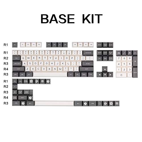White and Pink SA Keycap Set