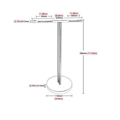 11-Inch Aluminum Headset Stand
