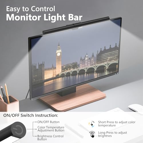 Dimmable USB Monitor Light Bar
