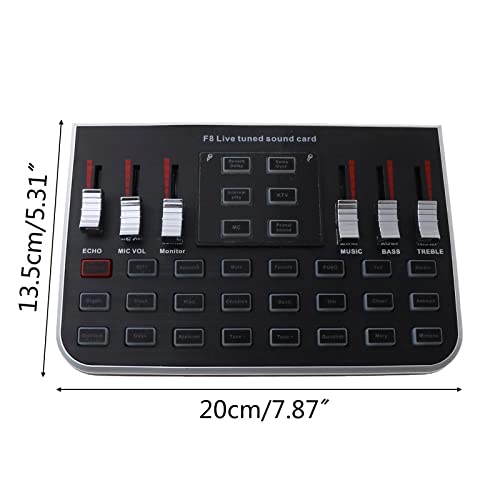 Live Sound Card & Voice Mixer with 6 Modes