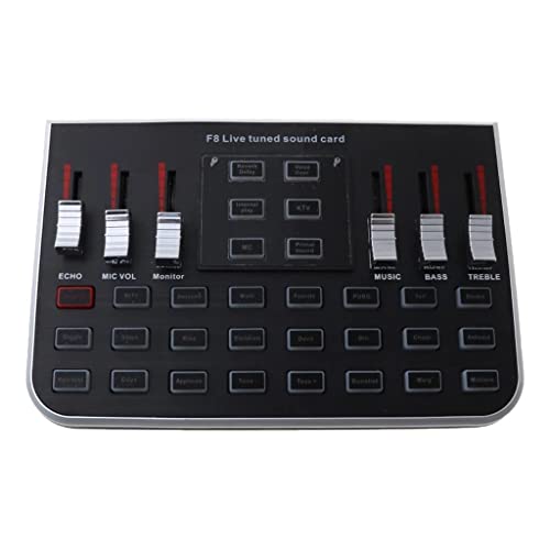 Live Sound Card & Voice Mixer with 6 Modes