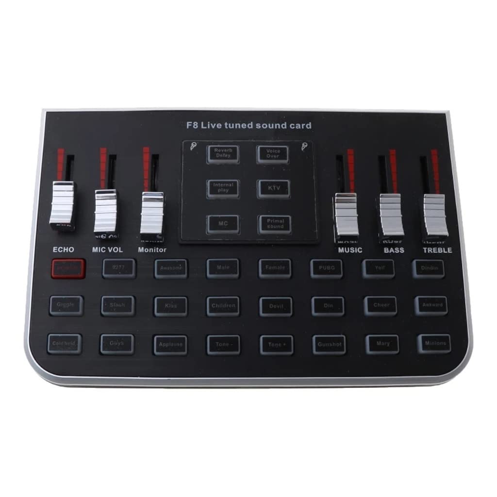 Live Sound Card & Voice Mixer with 6 Modes