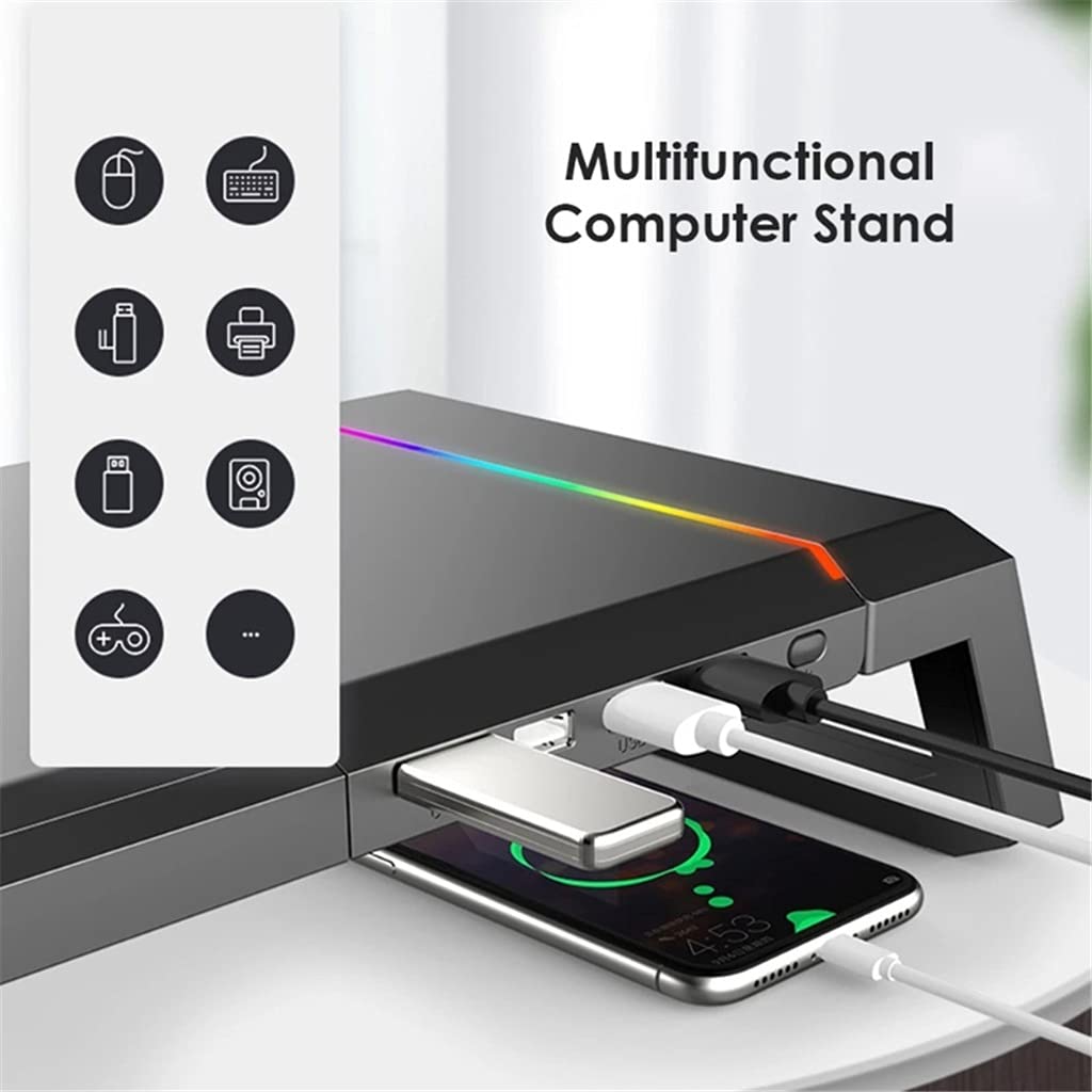 RGB Monitor Riser with USB Hub