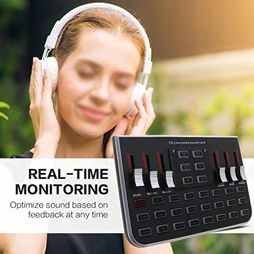 Live Sound Card & Voice Mixer with 6 Modes