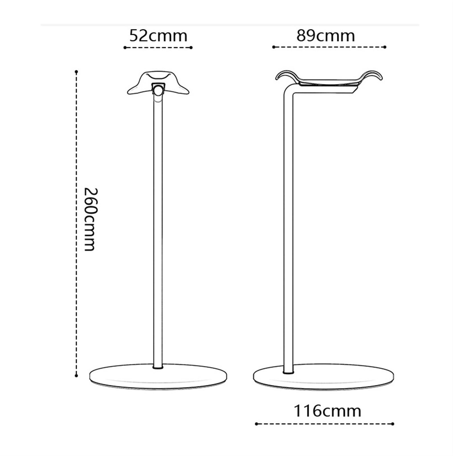 Aluminum Headset Stand with Wide Base