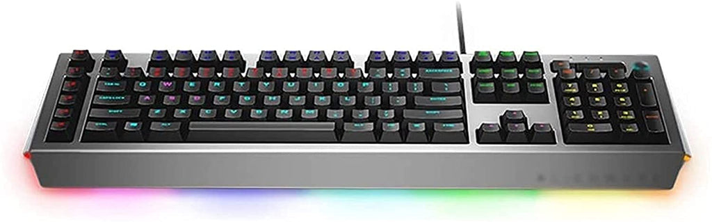 Feiyx Mechanical Keyboard RGB Backlit Large Size USB Wired Mechanical Feeling Multimedia PC Gaming Keyboard,Office Keyboard for Windows PC Games
