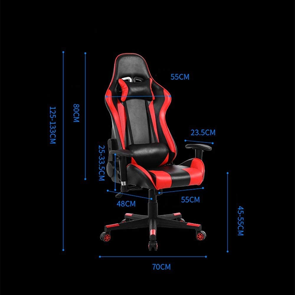 Racing Gaming Chair with Footrest
