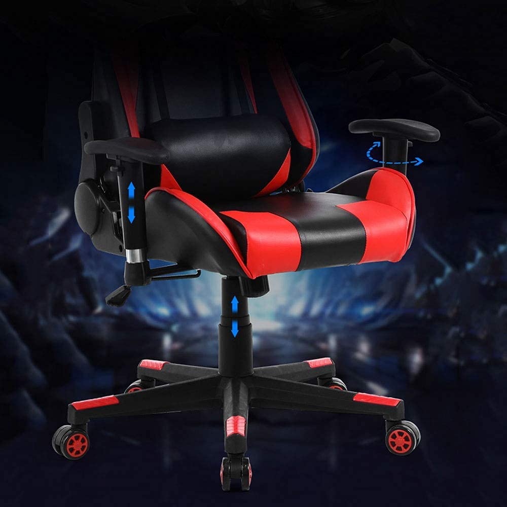 Racing Gaming Chair with Footrest