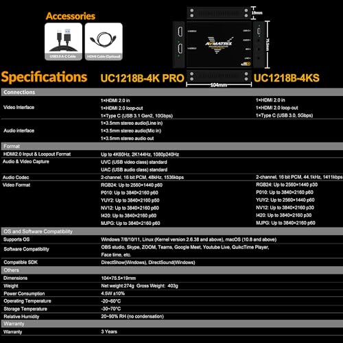 4K60 USB Game Capture Card
