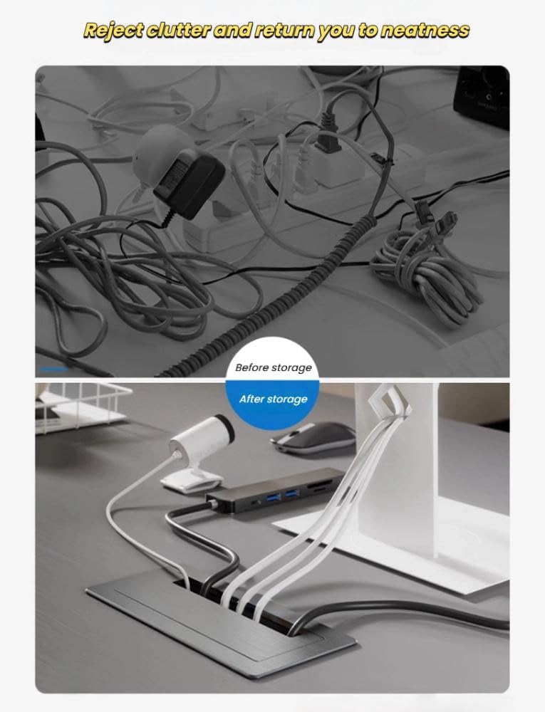 Brushed Desk Cable Grommet
