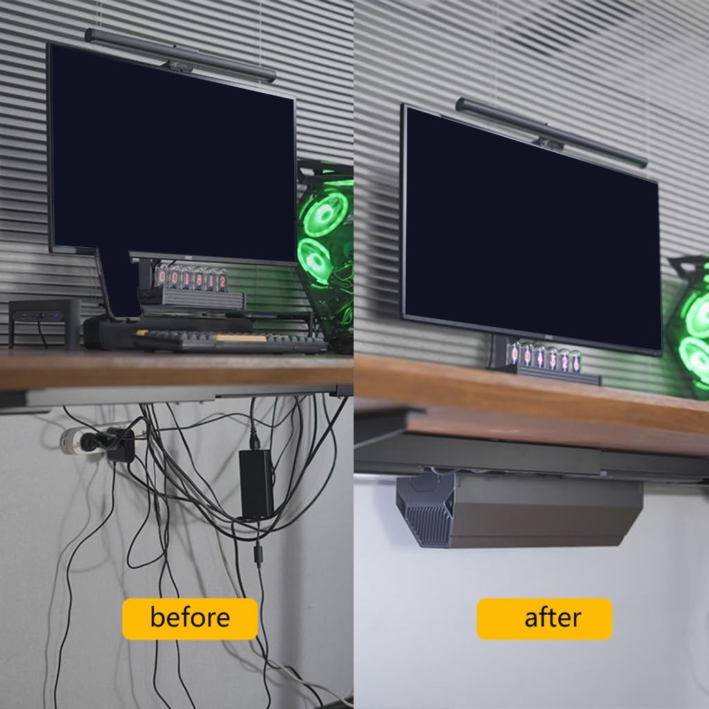 Magnetic Under-Desk Cable Organizer