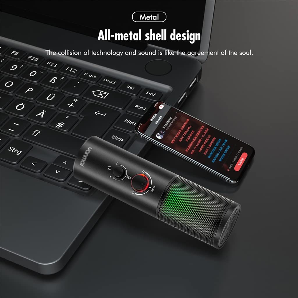 RGB USB Condenser Gaming Microphone