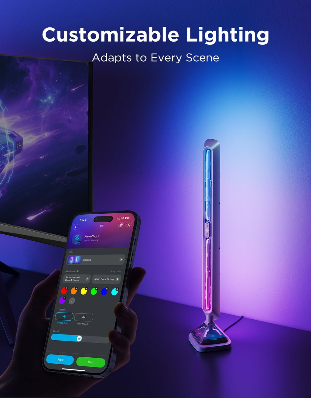 Smart RGBIC Gaming Light Bars