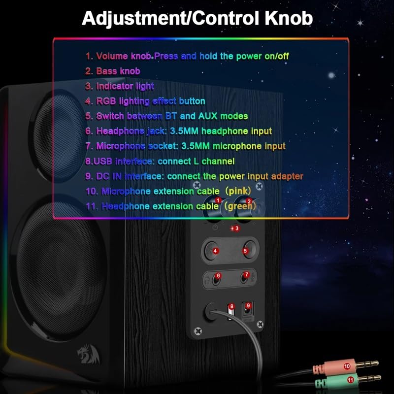 RGB 2.0 Gaming Speakers