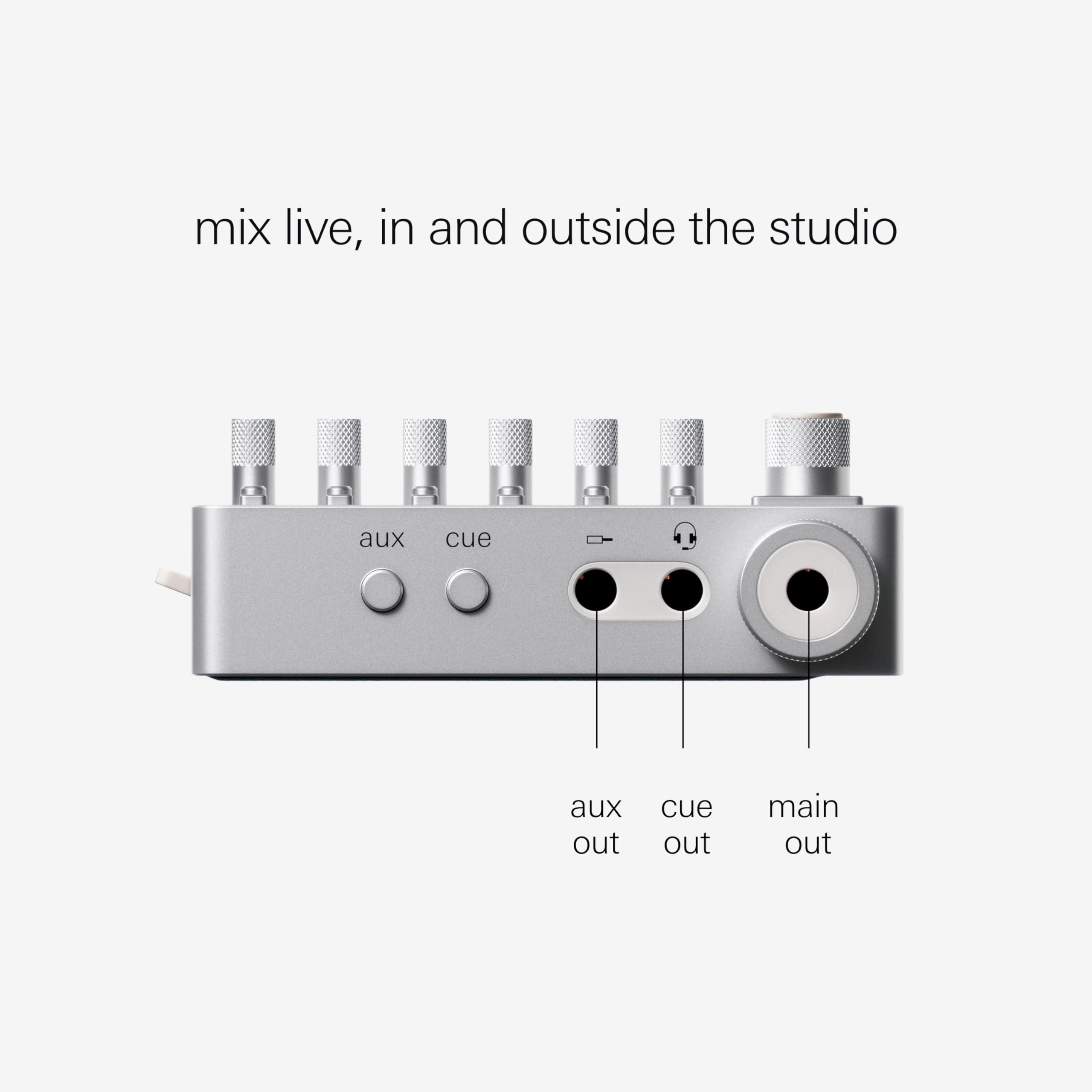Portable 6-Channel Stereo Mixer & USB Audio Interface