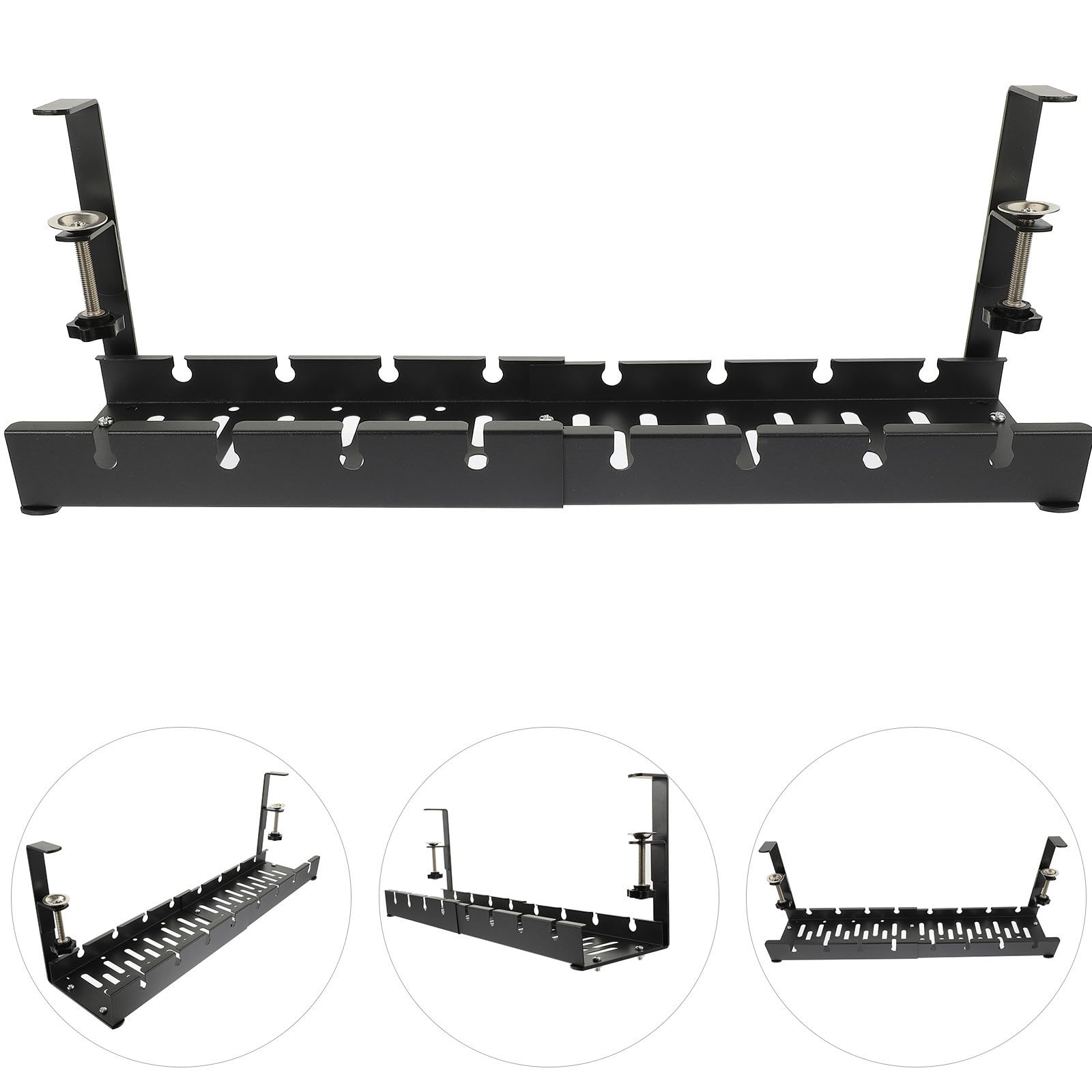 Under-Desk Cable Management Tray
