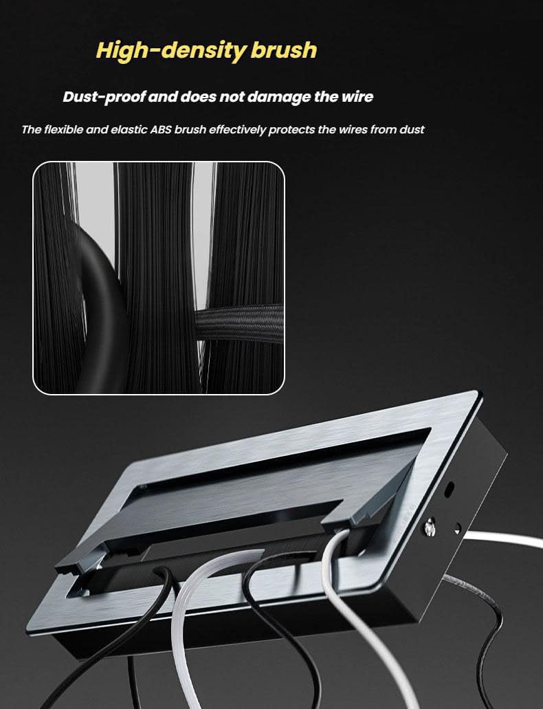 Brushed Desk Cable Grommet