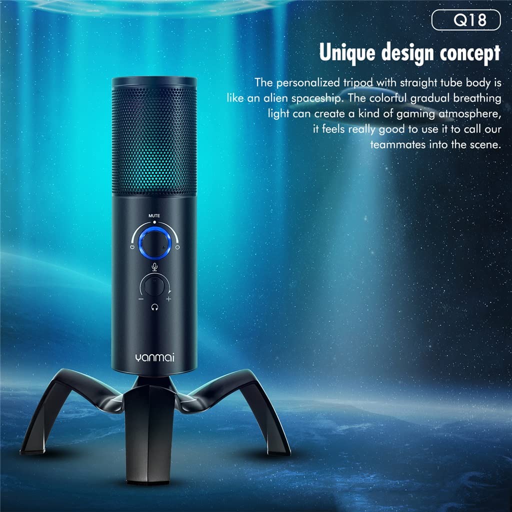 RGB USB Condenser Gaming Microphone