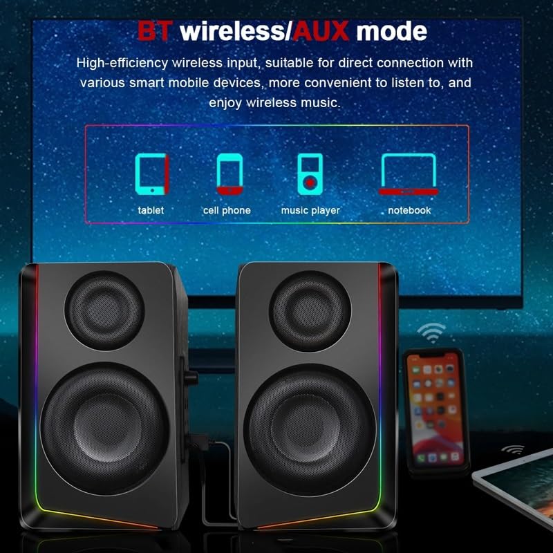 RGB 2.0 Gaming Speakers