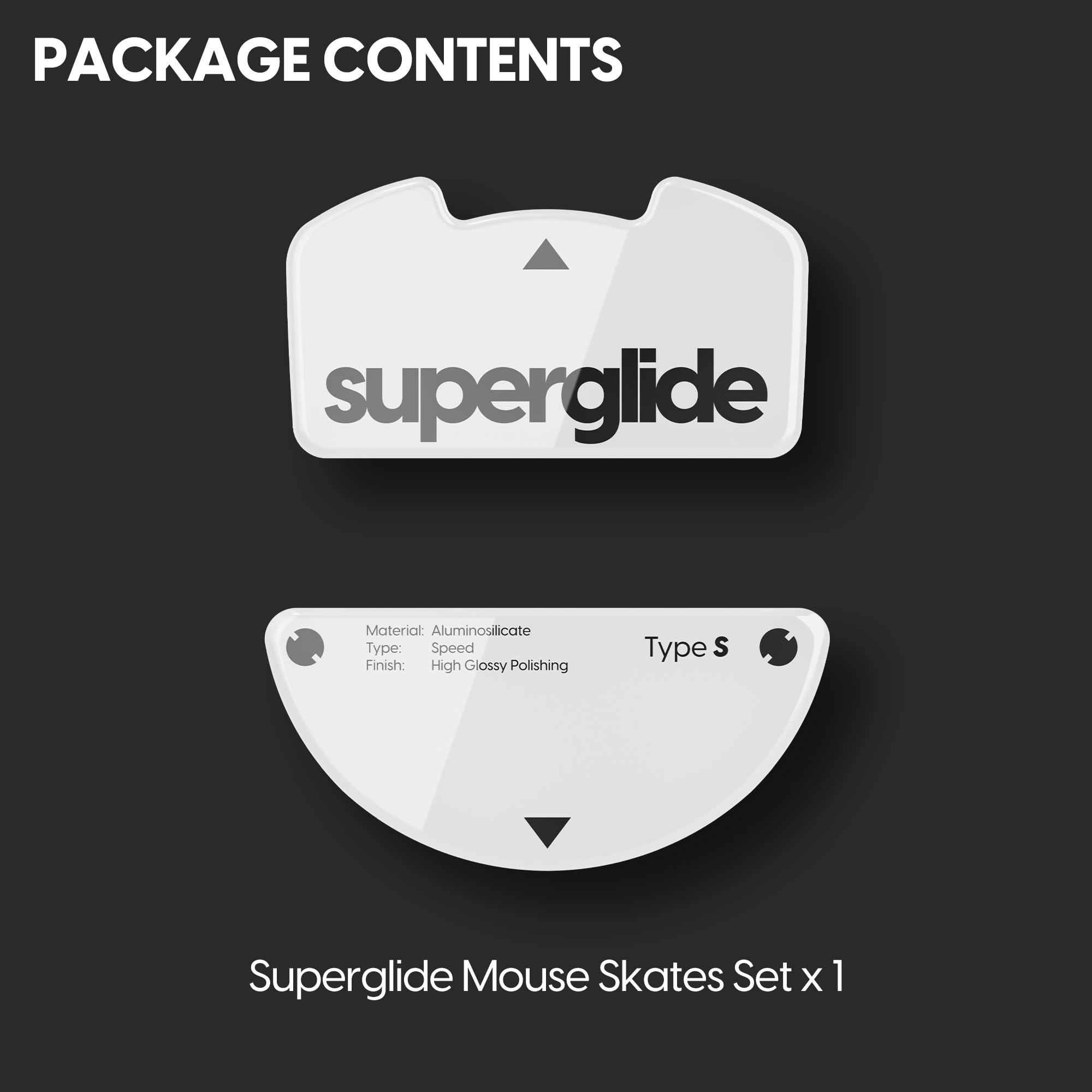 Tempered Glass Mouse Skates