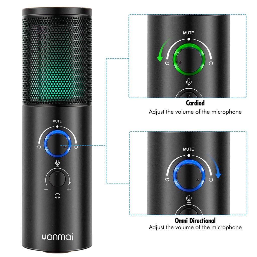 RGB USB Condenser Gaming Microphone