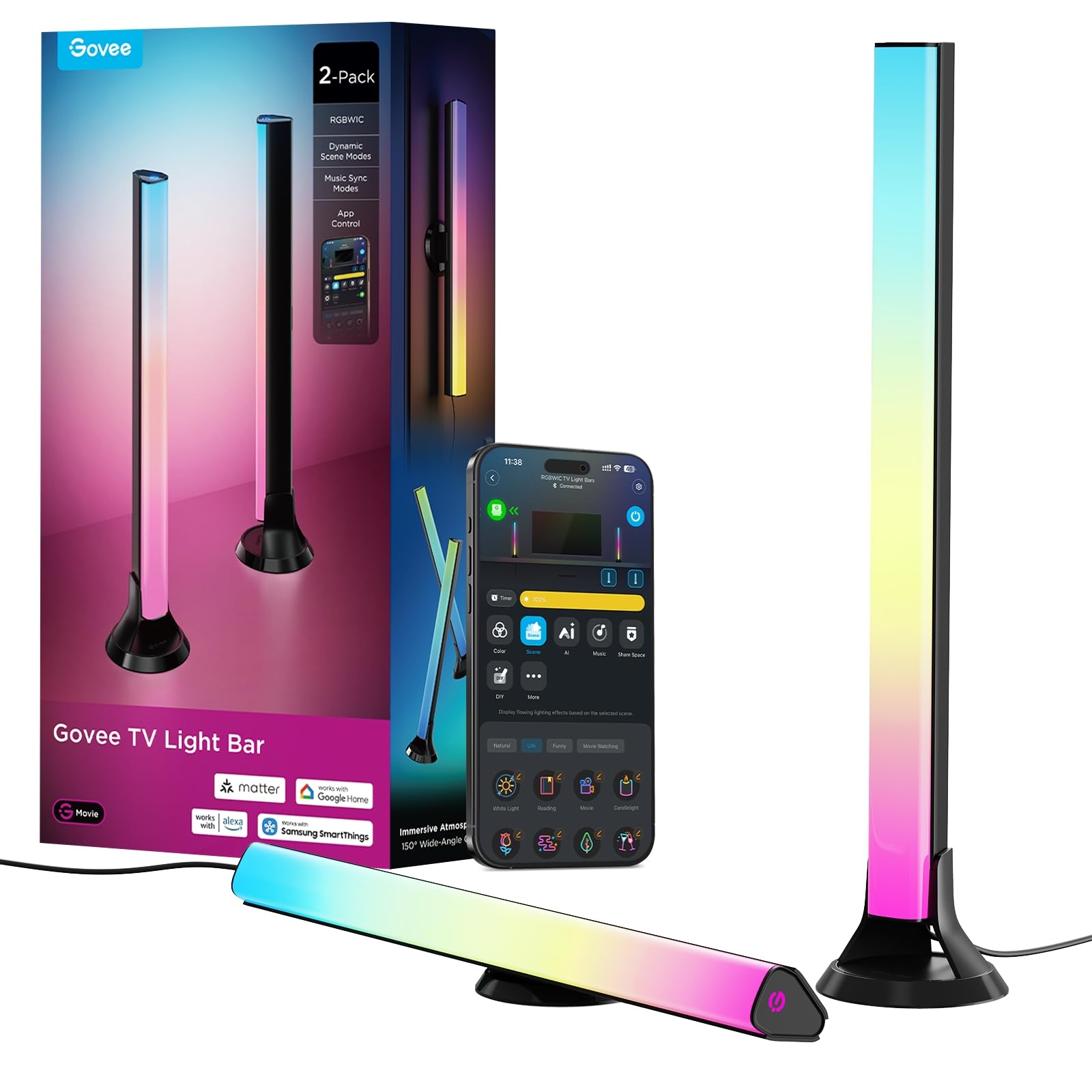 RGBIC TV Light Bars