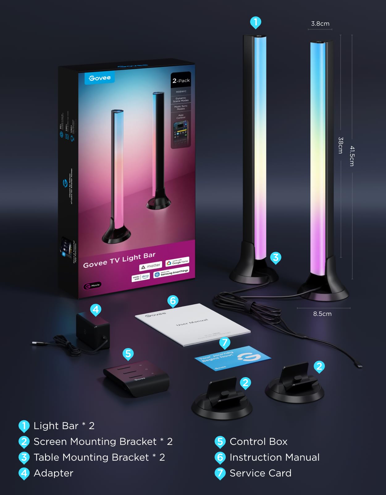 RGBIC TV Light Bars