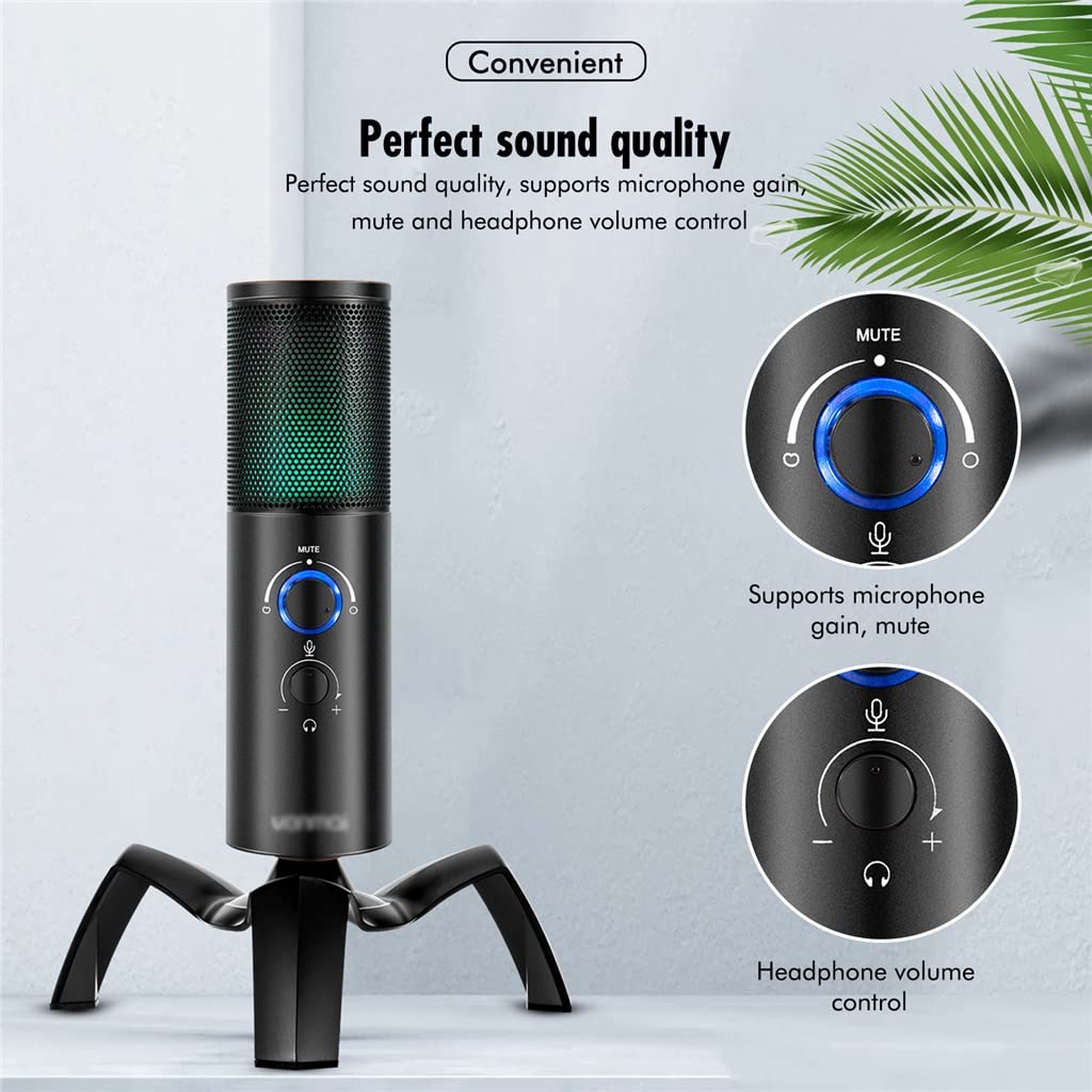 RGB USB Condenser Gaming Microphone