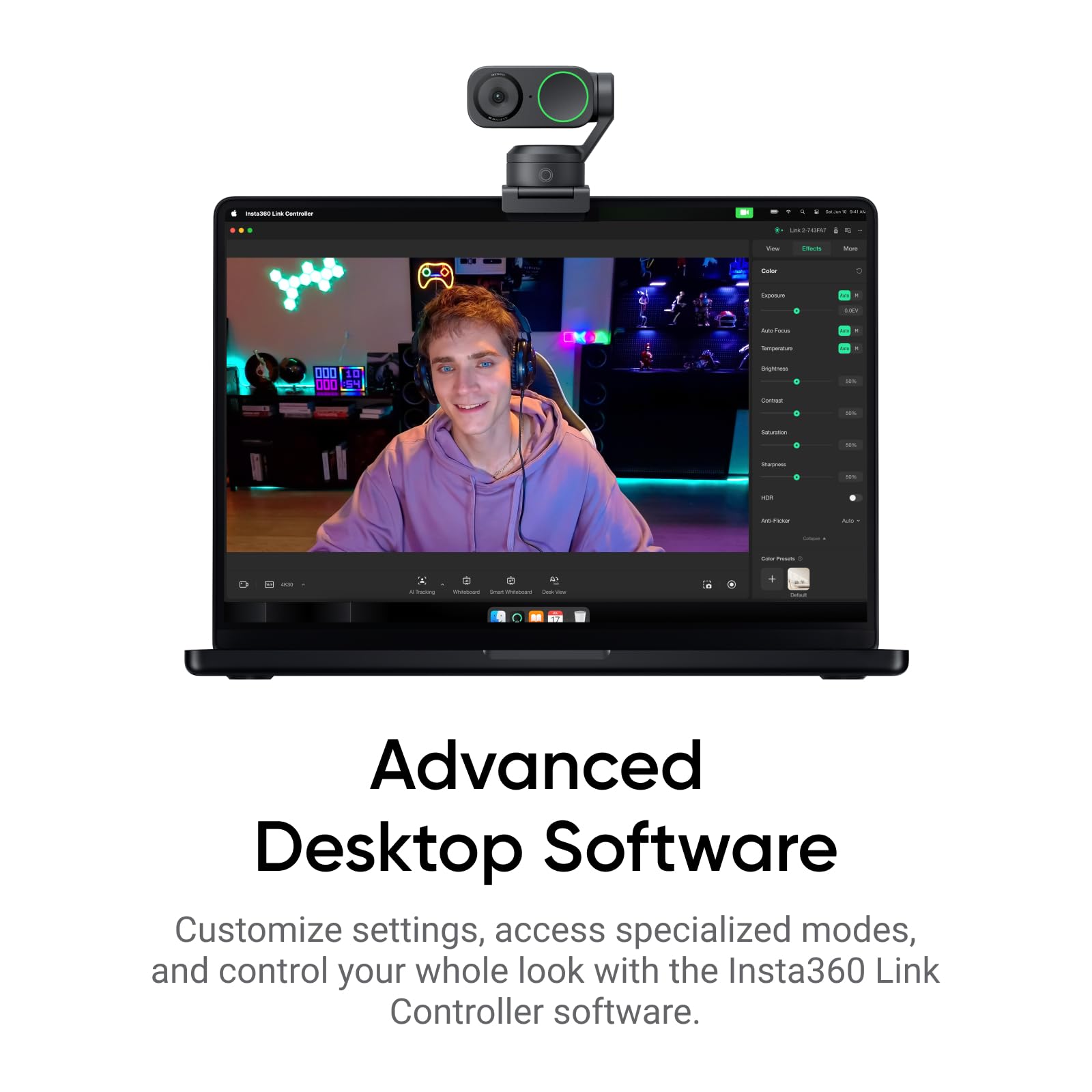 4K PTZ Tracking Webcam