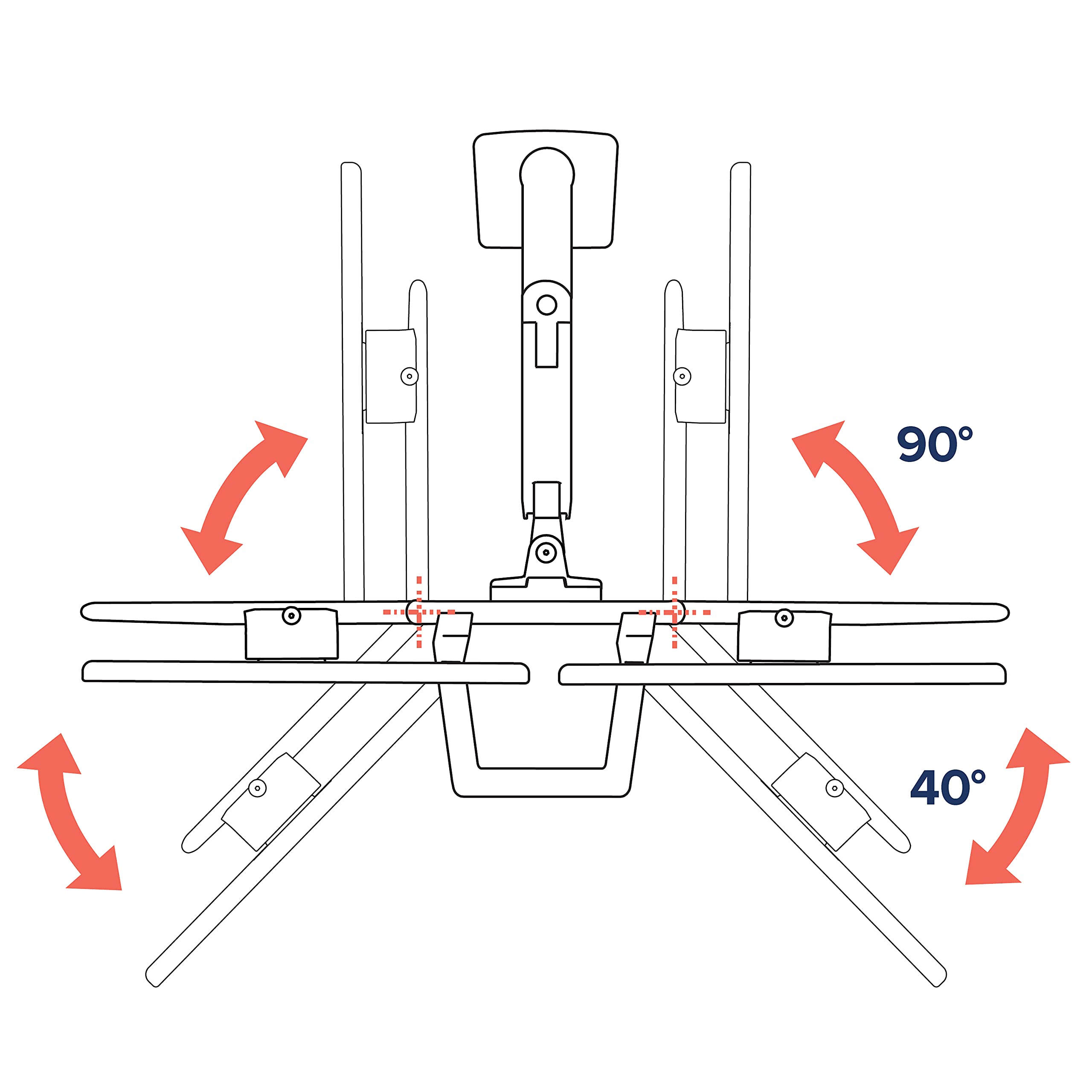 Dual Monitor Desk Mount