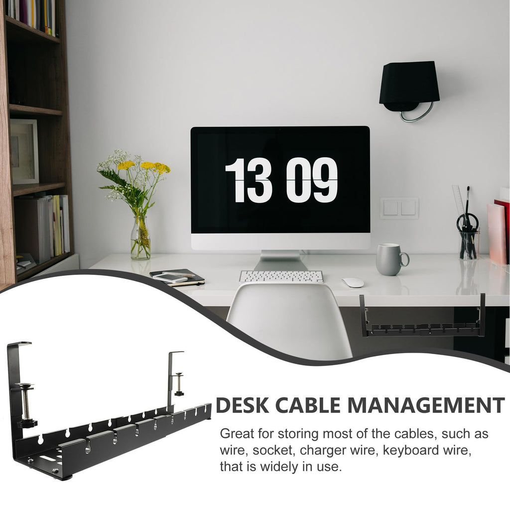 Under-Desk Cable Management Tray