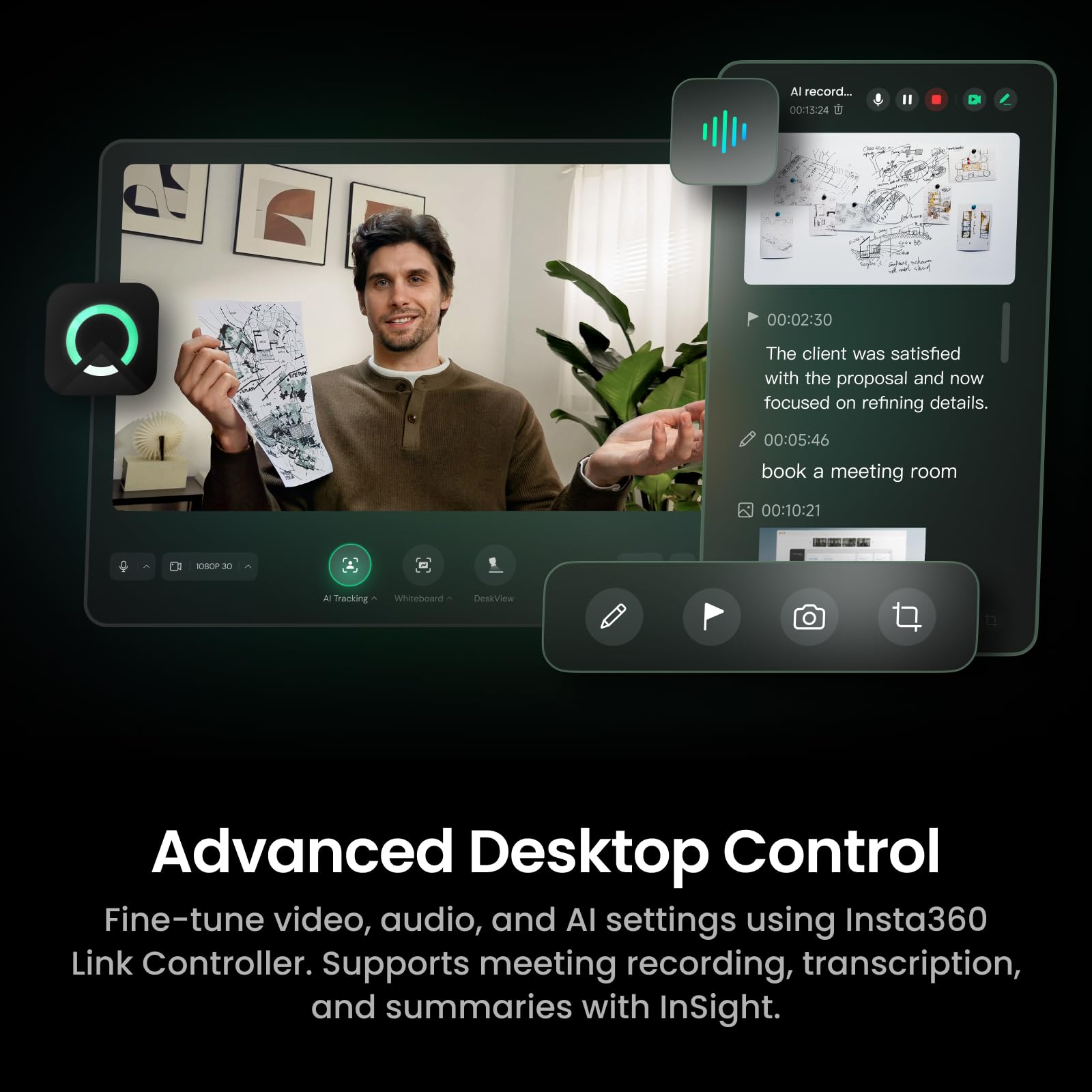 4K Low-Light Streaming Webcam