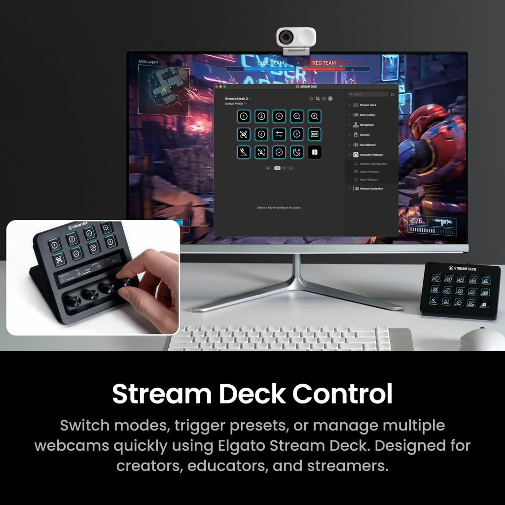 4K Low-Light Streaming Webcam