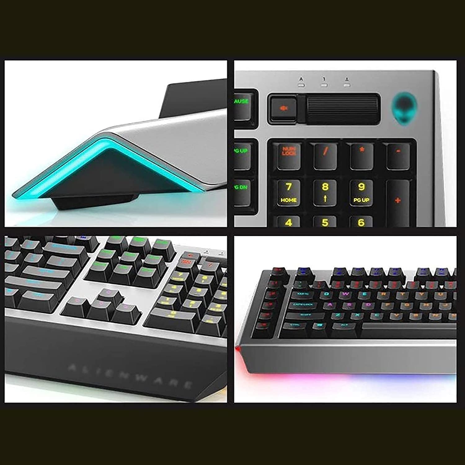 Feiyx Mechanical Keyboard RGB Backlit Large Size USB Wired Mechanical Feeling Multimedia PC Gaming Keyboard,Office Keyboard for Windows PC Games