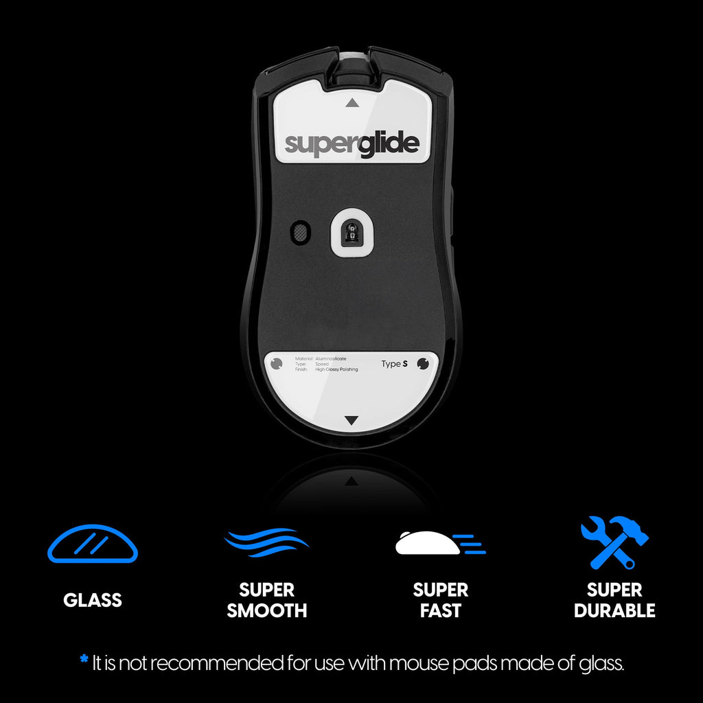 Tempered Glass Mouse Skates