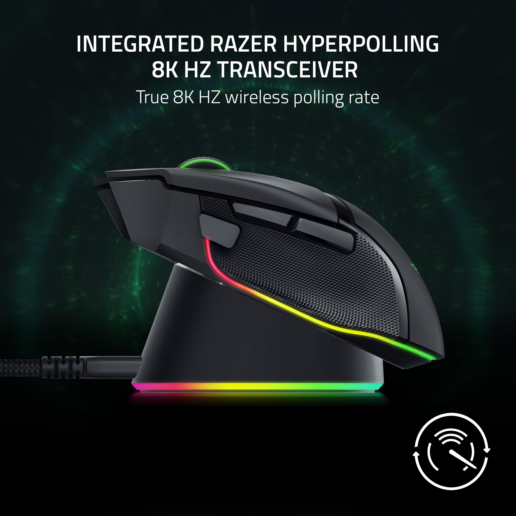 RGB Wireless Mouse Charging Dock