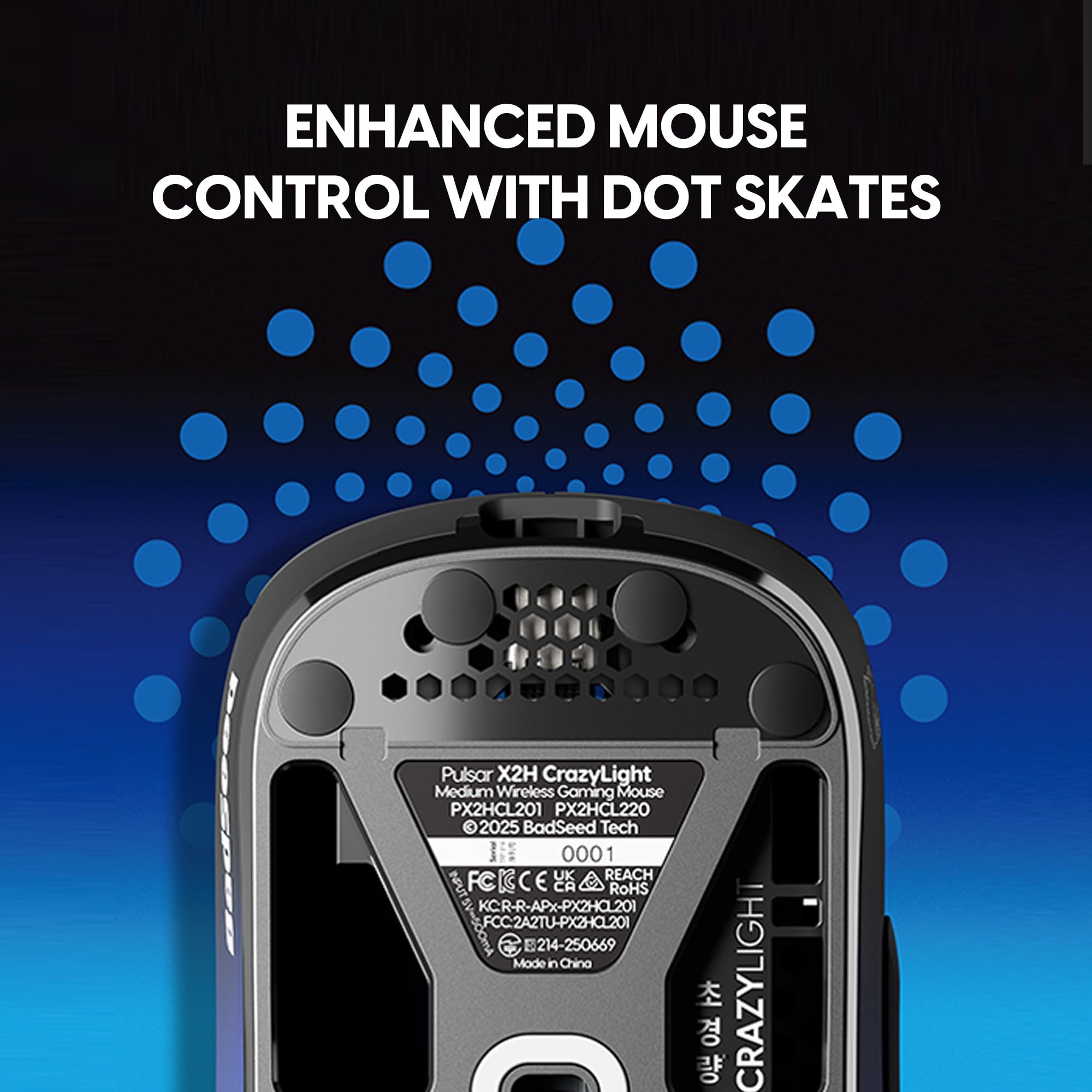 X2H Crazylight Wireless Gaming Mouse – Medium