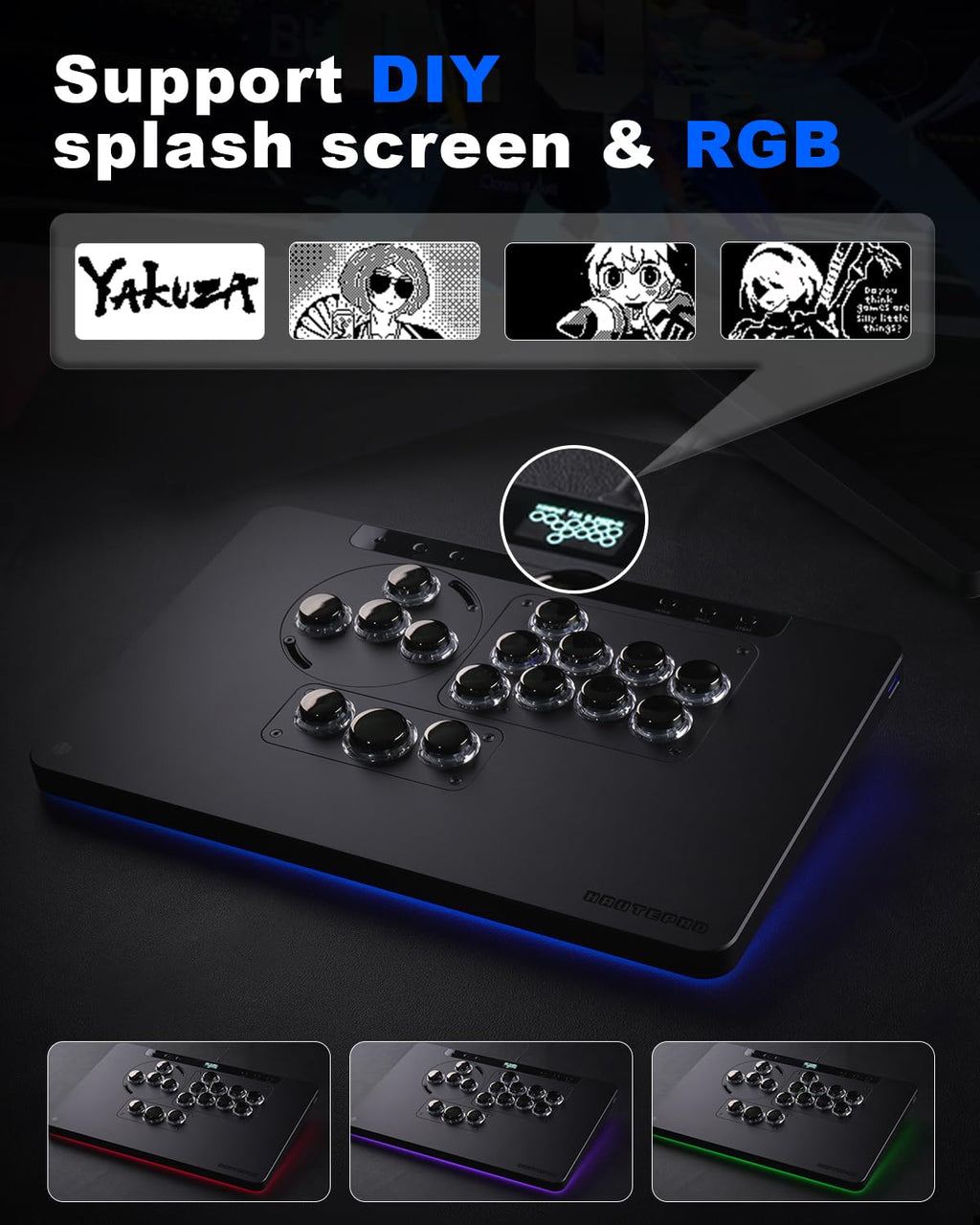 RGB Leverless Arcade Fight Stick