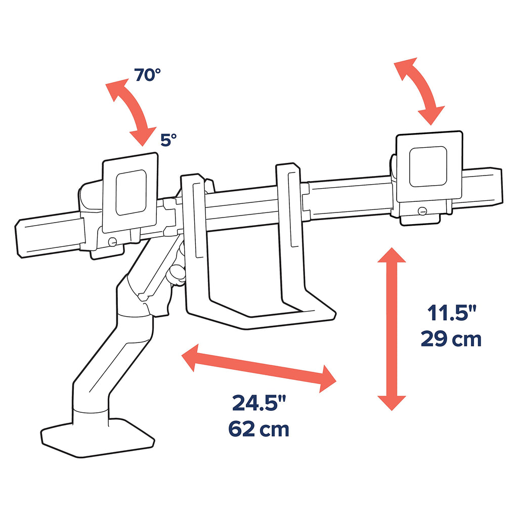 Dual Monitor Desk Mount