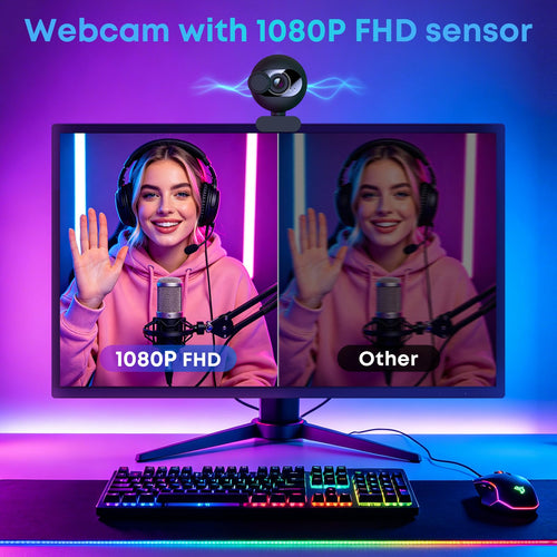1080p USB Webcam with Privacy Cover