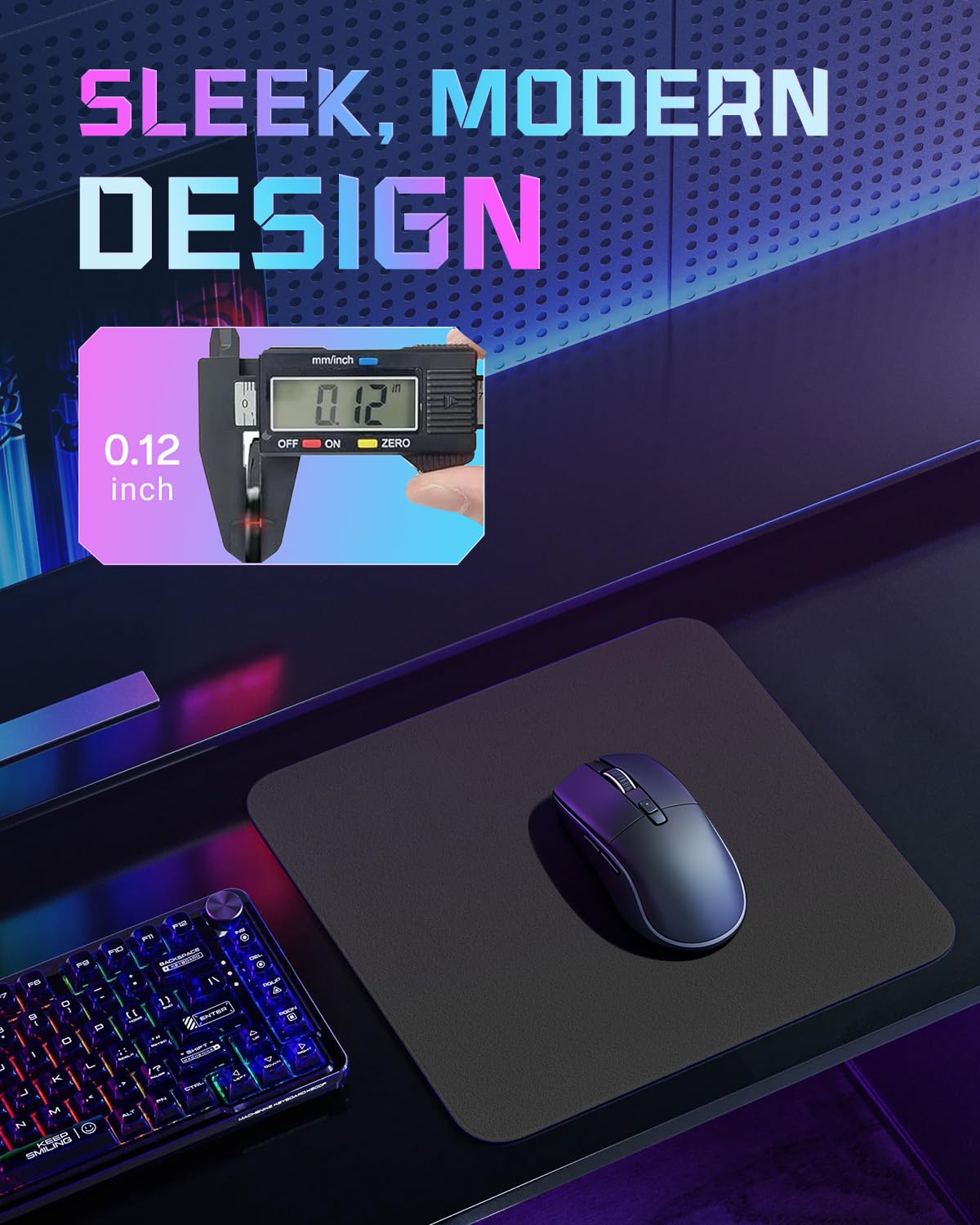 XXL Glass Gaming Desk Mat