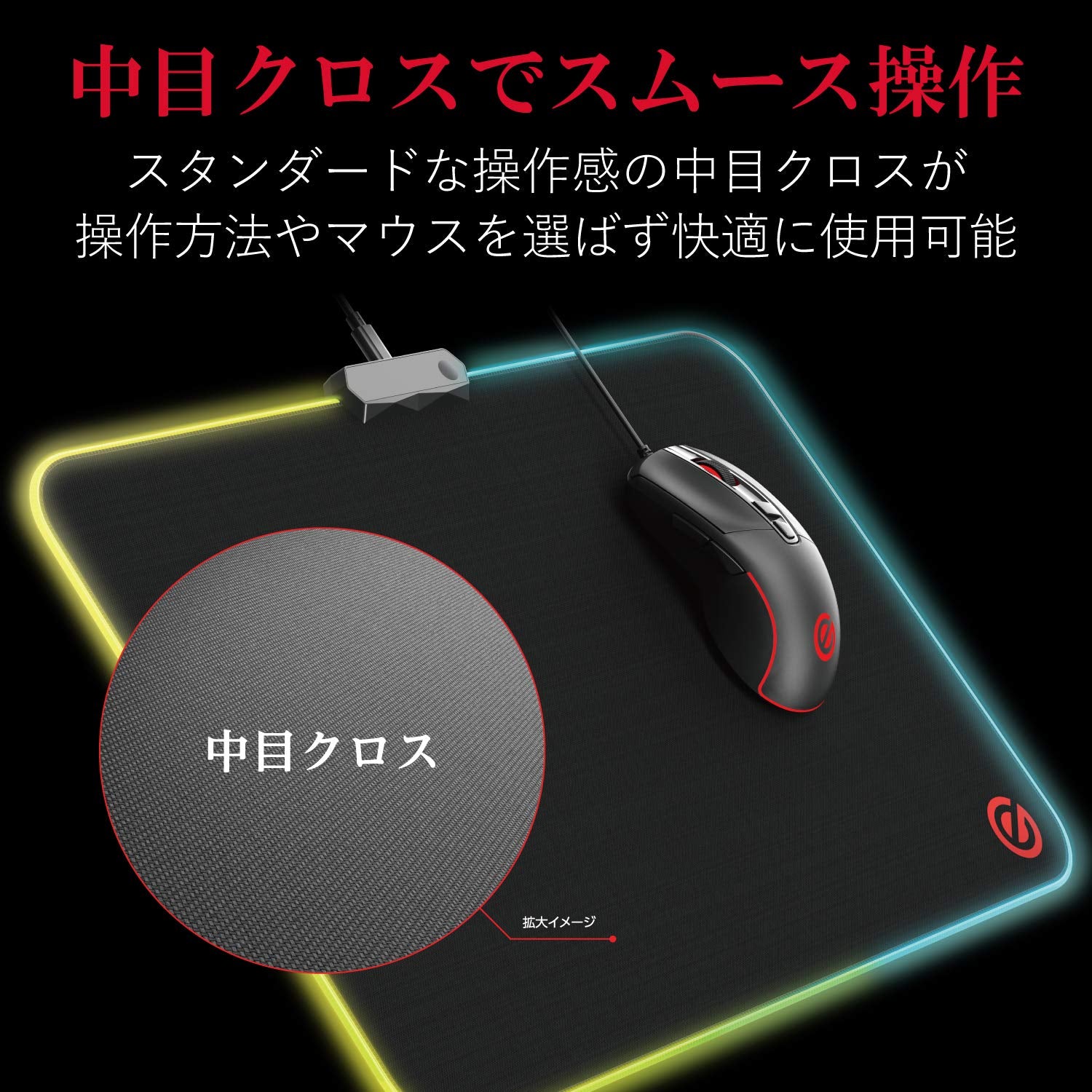 RGB Cloth Gaming Mouse Pad