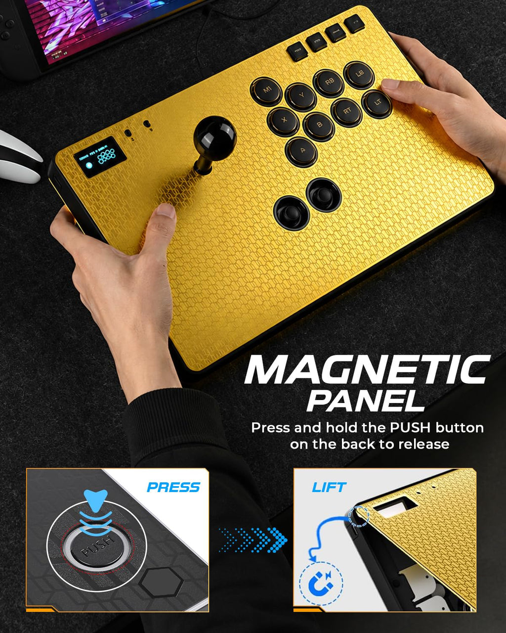 Magnetic Aluminum Leverless Arcade Fight Stick