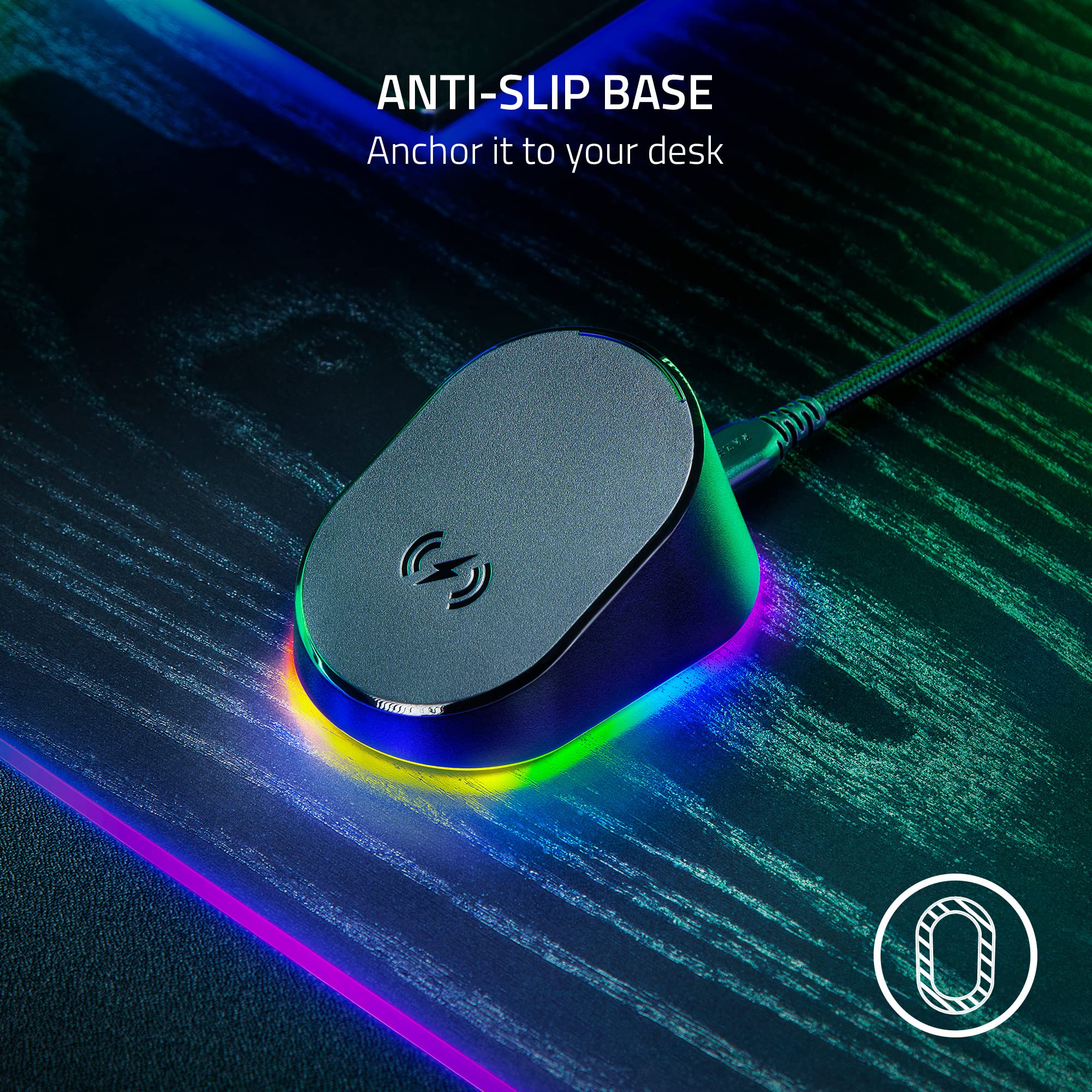 RGB Wireless Mouse Charging Dock